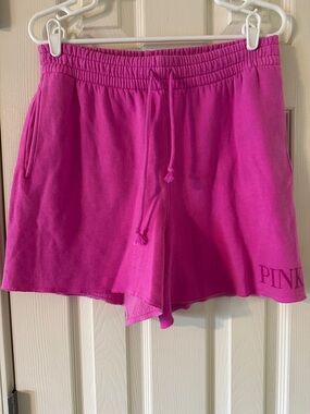 PINK Victoria's Secret Light Pink Drawstring Athletic Shorts
